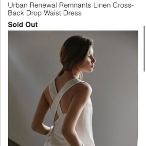 Urban Renewal Remnants Linen Cross-Back Dress